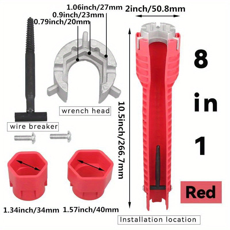 რთულ ადგილებში მისადგომი ონკანის მილების საჭერი 8-1-ში