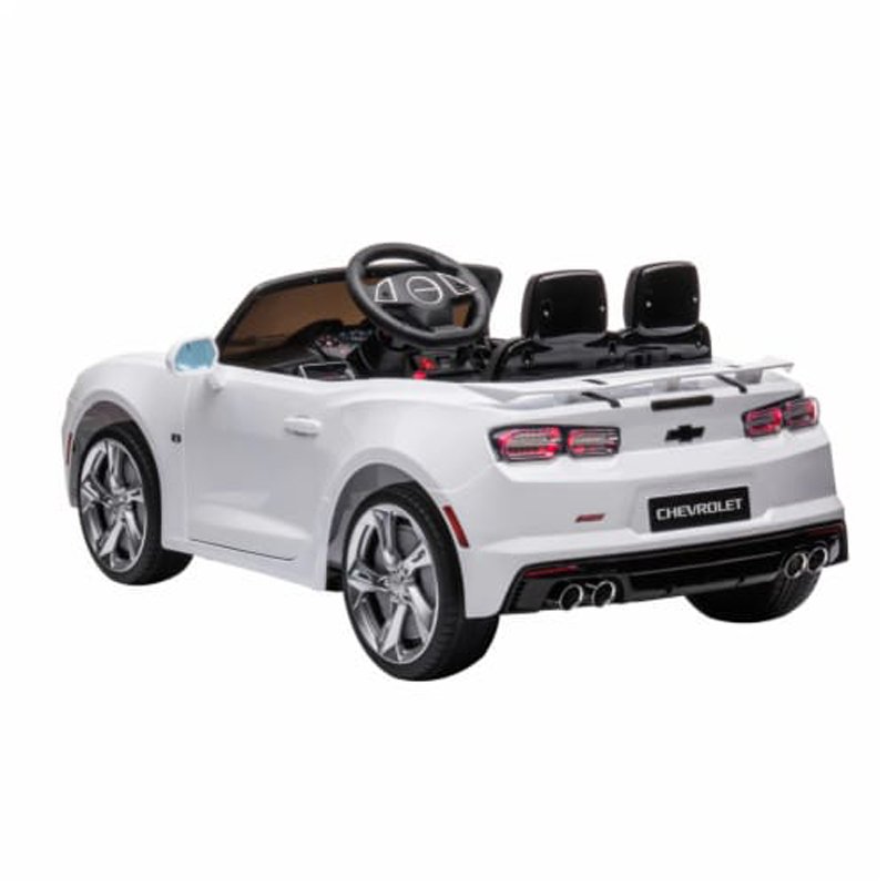 ბავშვის ელექტრო მანქანა CHEVROLET CAMARO HL 558 WHITE - ბიგმარტი