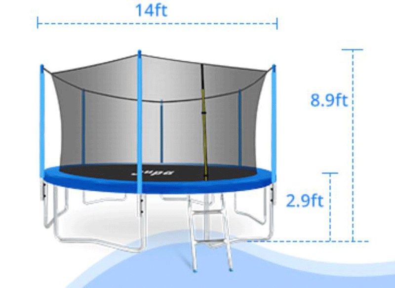 ასაწყობი ბატუტი 14FT (DM-4,44)BLU (200 KG) - ბიგმარტი