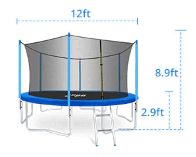 ასაწყობი ბატუტი 12FT (DM-3,66)BLU (180 KG) - ბიგმარტი