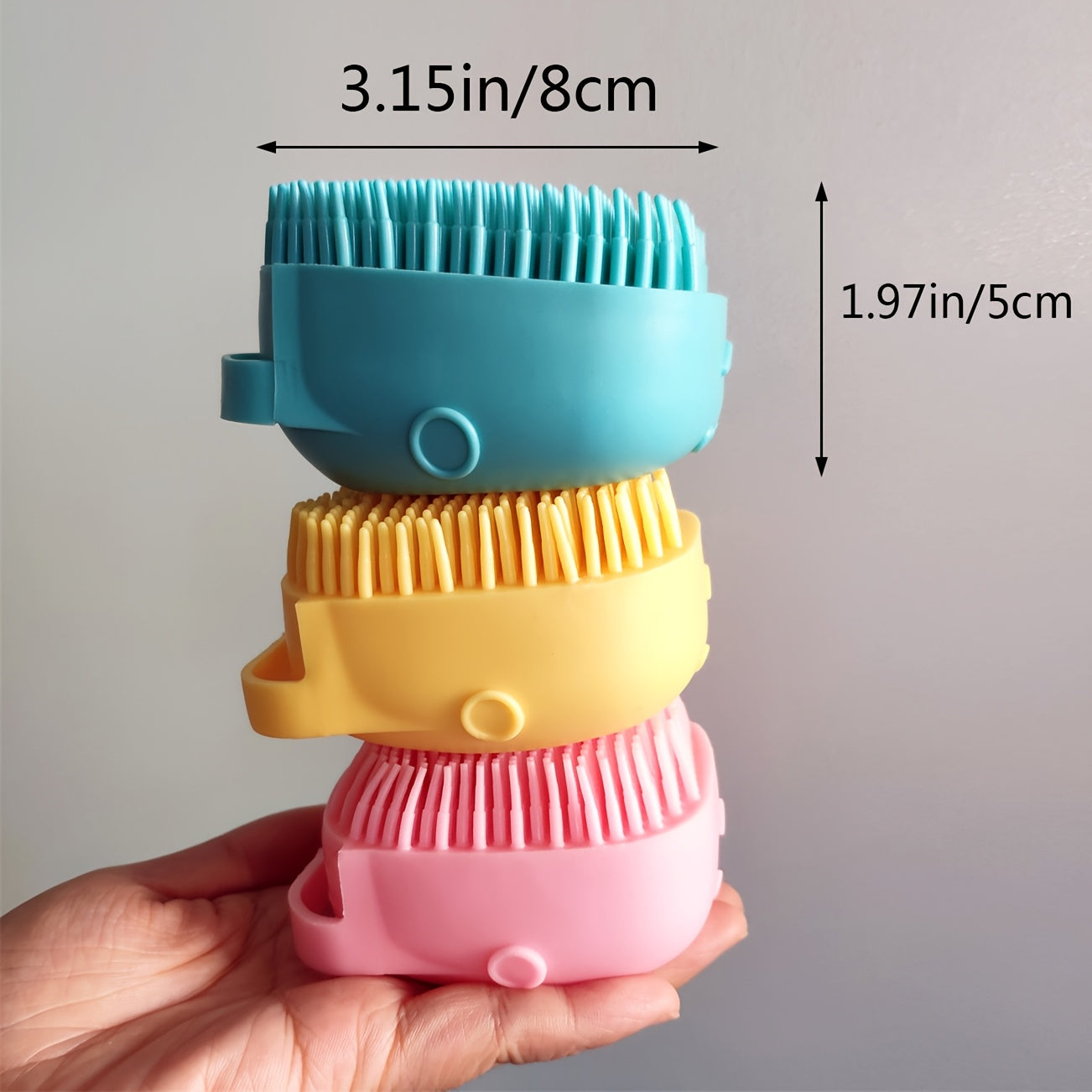 სილიკონის ჯაგრისი დისპენსერით