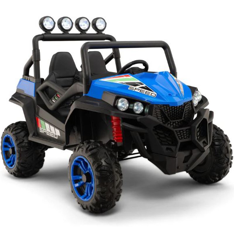 ბავშვის ელექტრო მანქანა S2588-1 BIG-BLU BIG BUGGY ტყავის სავარძლით - ბიგმარტი