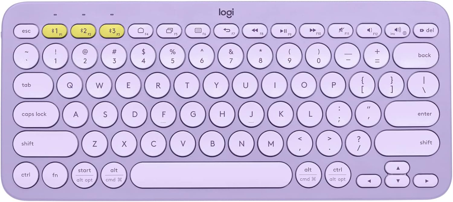 Logitech K380 Wireless Keyboard - Lavender lemonade (L920-011166)