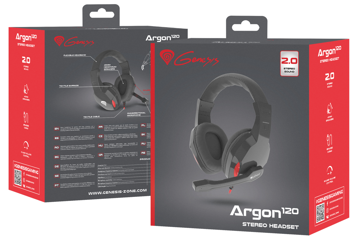 Genesis Argon 120 - Black/Red