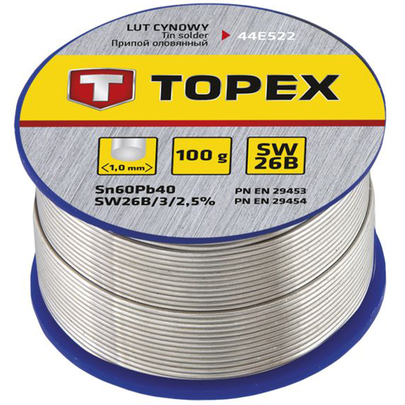 შედუღების მავრთული TOPEX 44E522 (60%, 1.0MM)