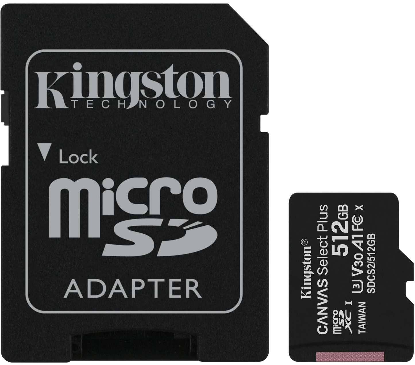 Kingston 512GB Canvas Select Plus microSDXC Card (SDCS2/512GB)