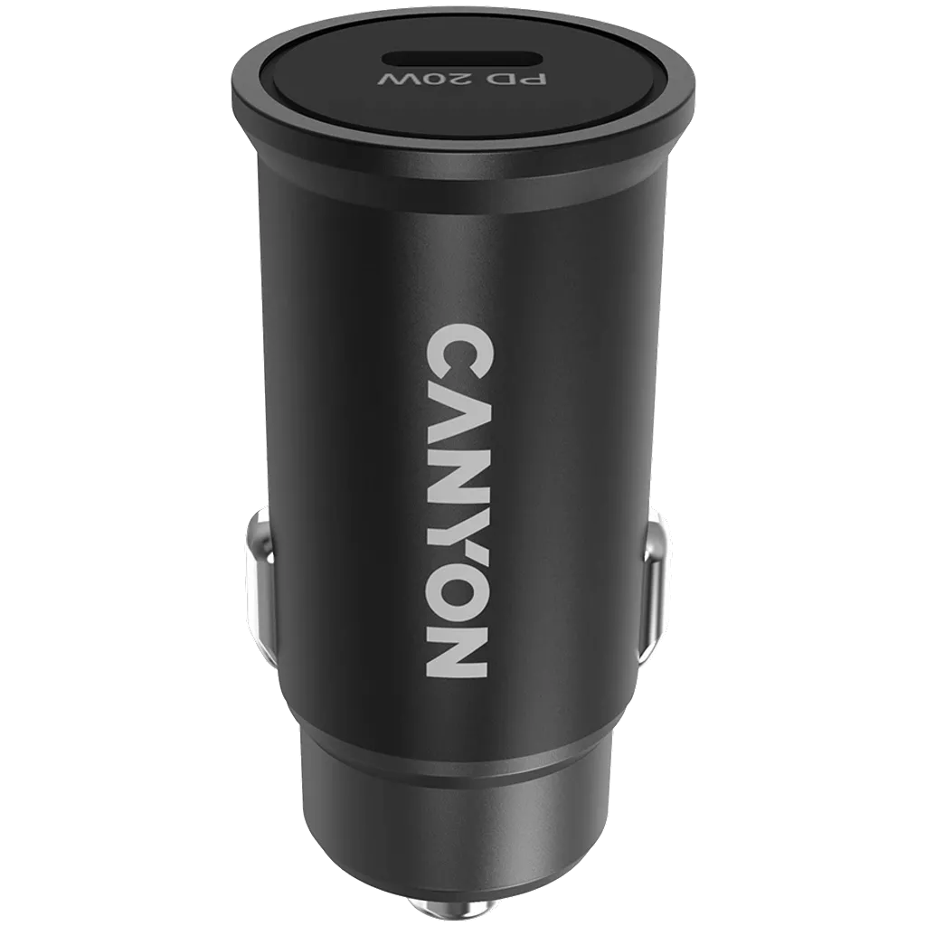 Canyon C-20 PD 20W USB-C Car Charger - Black (CNS-CCA20B)