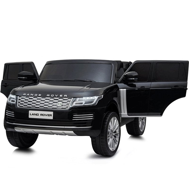 ბავშვის ელექტრო მანქანა RANGE ROVER-2/BLACK ტყავის სავარძლით - ბიგმარტი