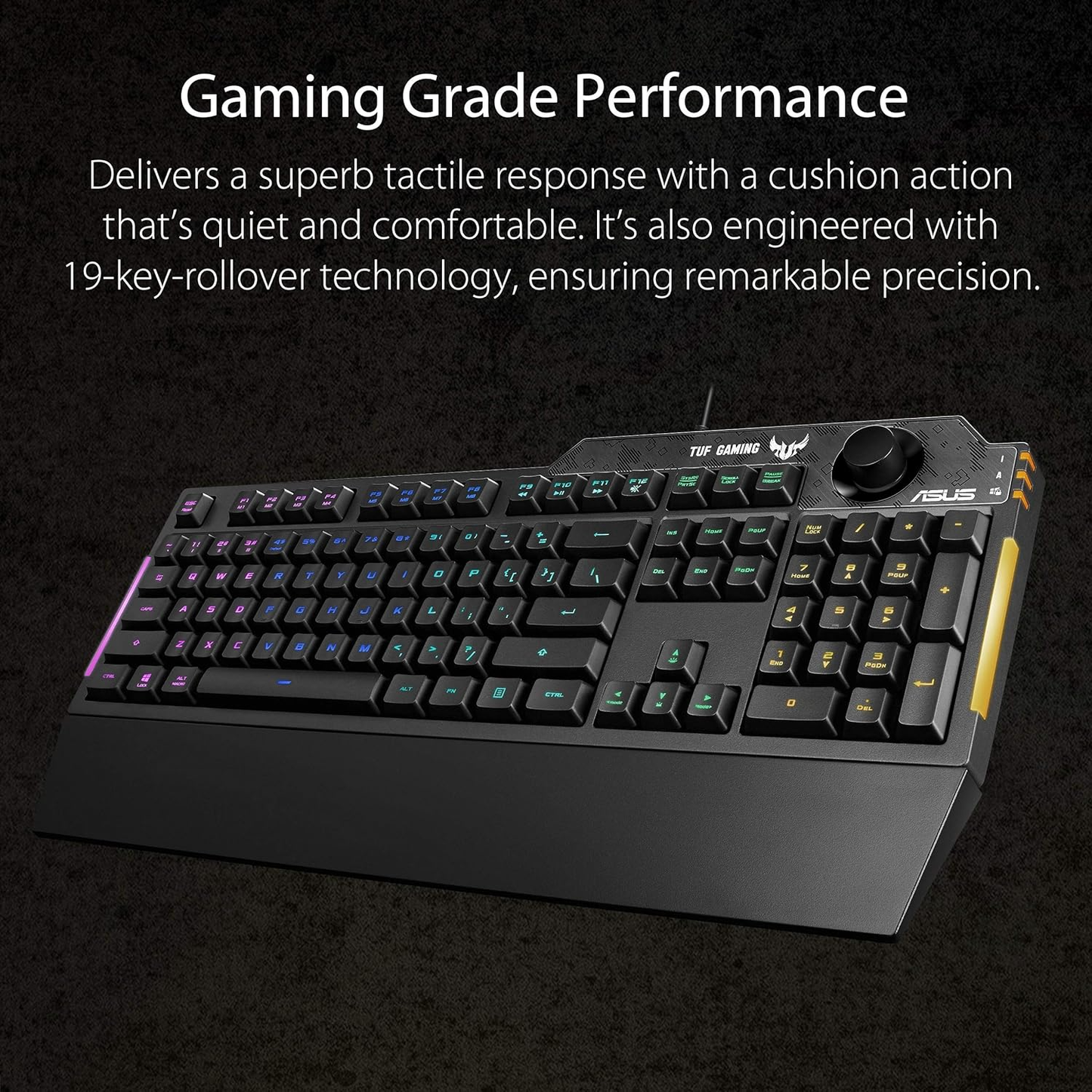 Asus RA04 TUF Gaming keyboard K1 RGB - Black (90MP01X0-BKRA00)