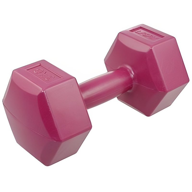 ჰანტელი LIFEFIT VINYL DUMBBELL (3 KG, 1 PC) BORDO