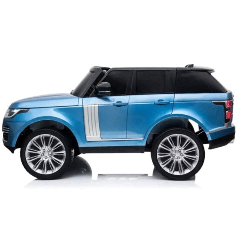 ბავშვის ელექტრო მანქანა RANGE ROVER-2/BLU ტყავის სავარძლით - ბიგმარტი