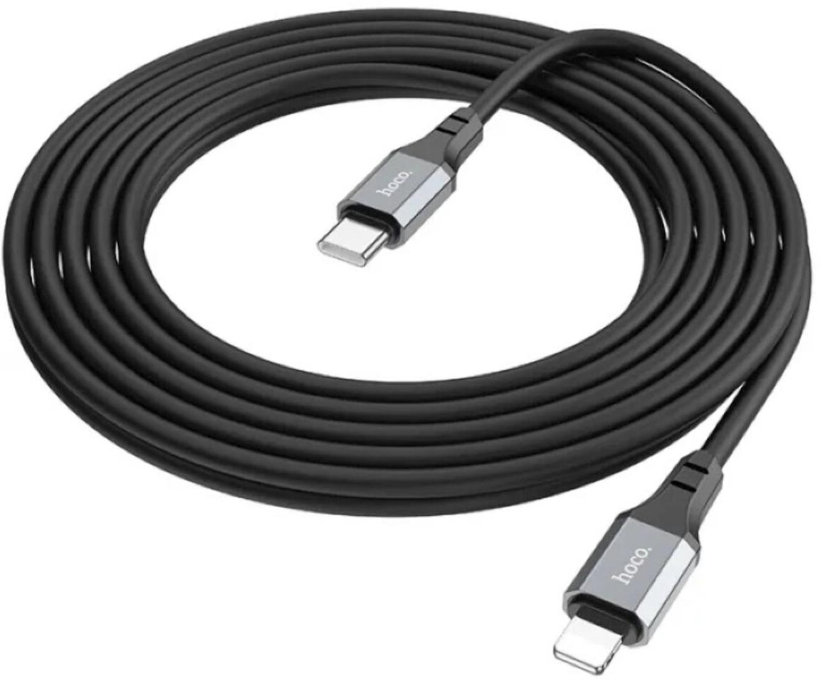 Hoco X92 Honest 20W Silicone Charging Data Cable Type-C to Lightning (3M) - Black