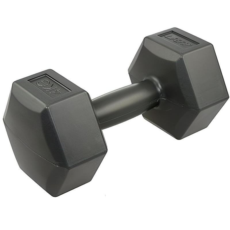 ჰანტელი LIFEFIT VINYL DUMBBELL (4 KG, 1 PC) BLACK