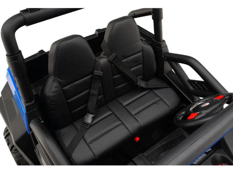 ბავშვის ელექტრო მანქანა S2588-1 BIG-BLU BIG BUGGY ტყავის სავარძლით - ბიგმარტი