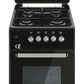 Oz OSMALL50X50B4G Oven-Gas Black