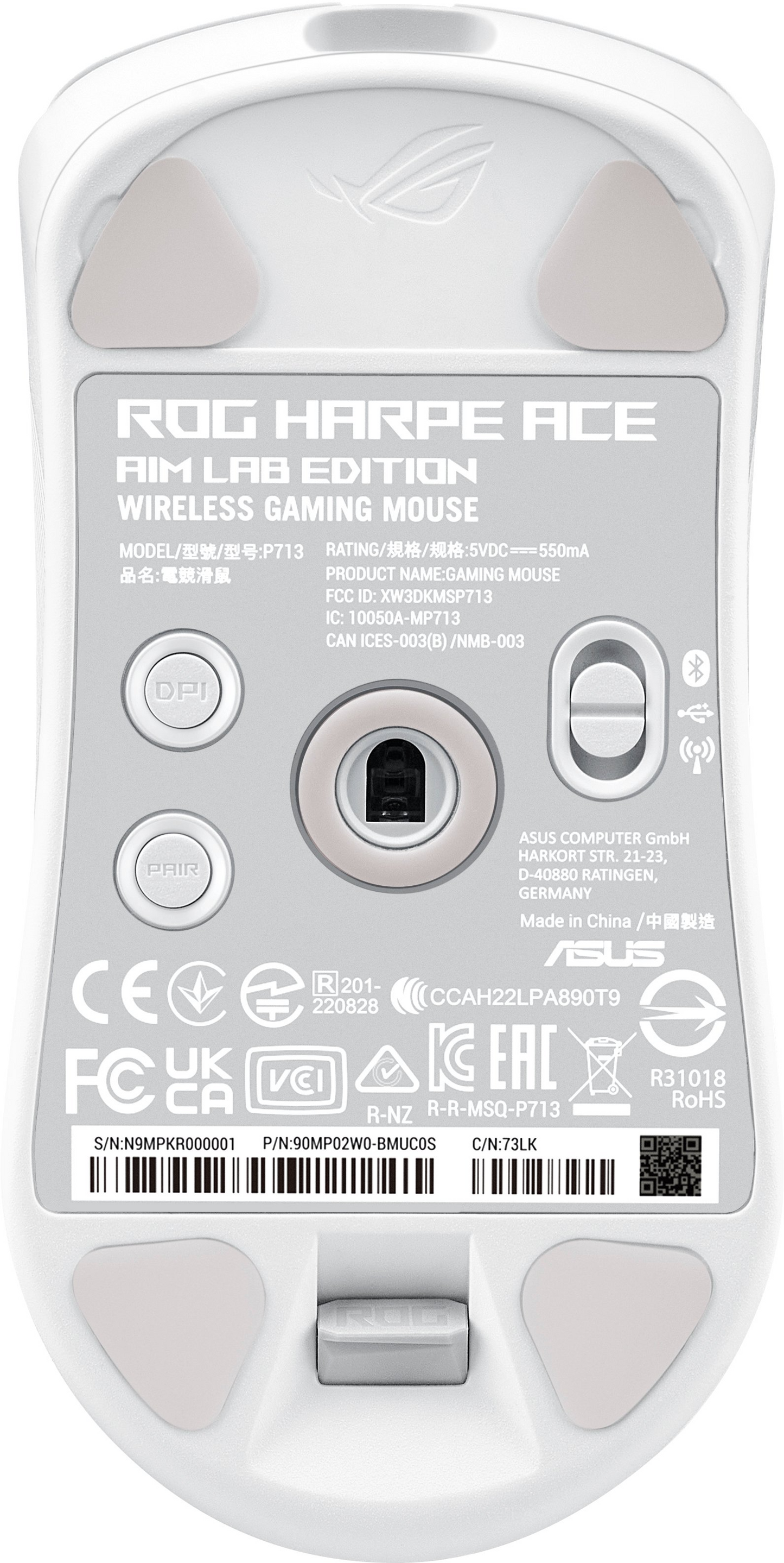 Asus ROG Harpe Ace Aim Lab Edition - White (90MP02W0-BMUA10)