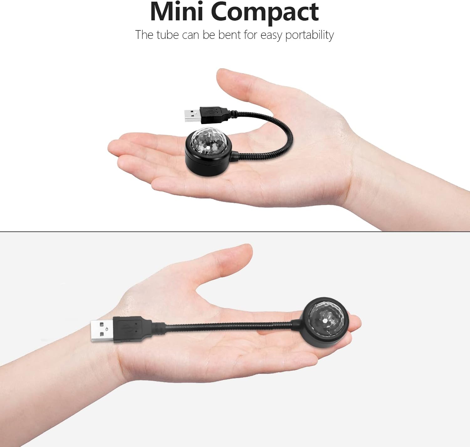 USB მუსიკალური პროექტორი LED განათებით