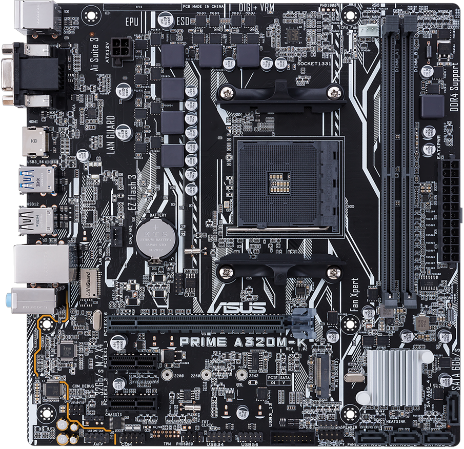 Asus Prime A320M-K (90MB0TV0-M0EAY0)