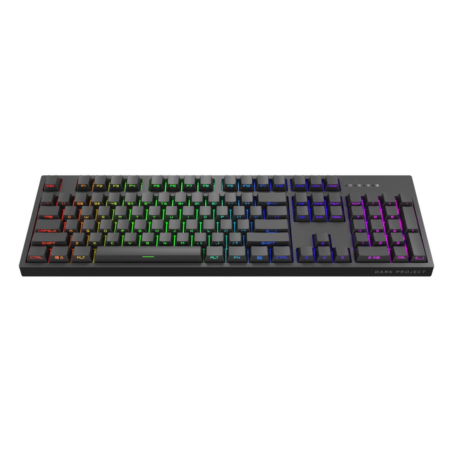 Dark Project - One KD PRO104A Keyboard ABS Gateron Optical Red EU