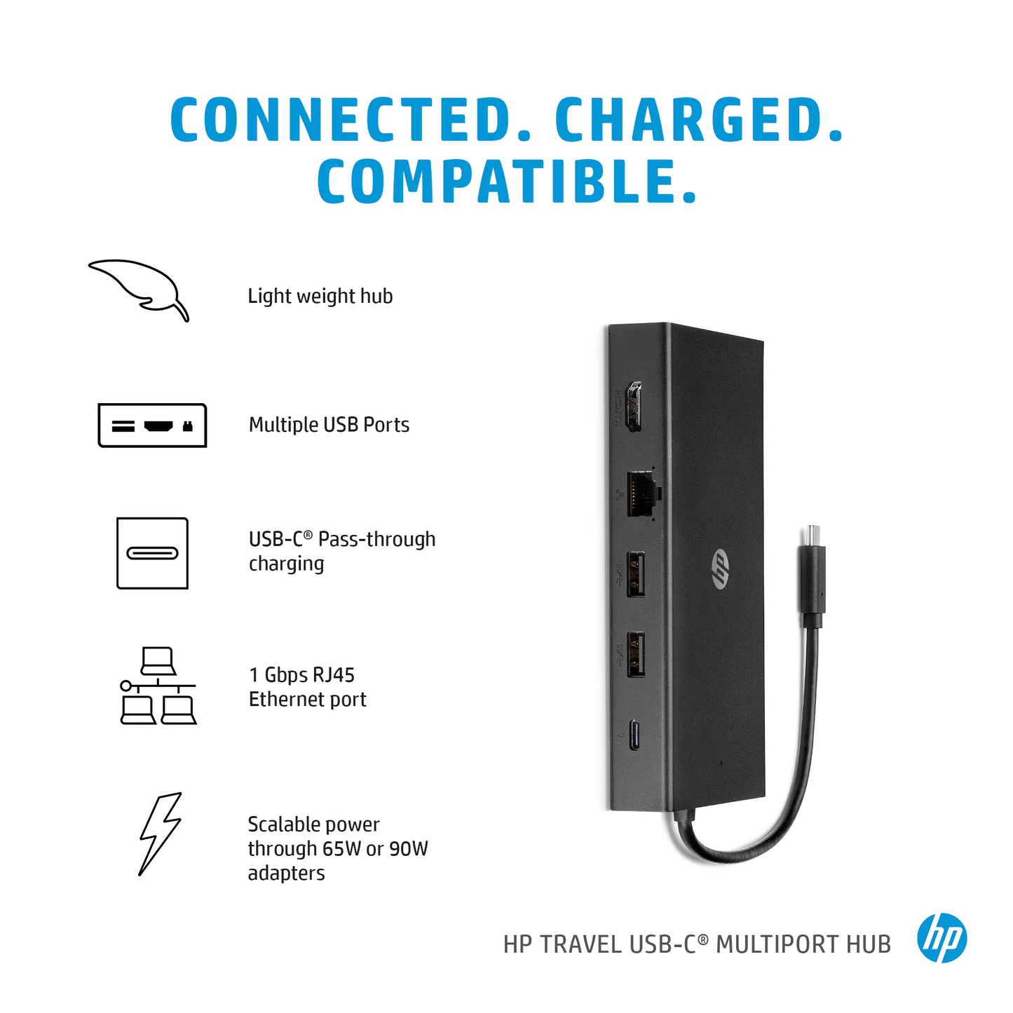 HP Travel USB-C Multi Port Hub (1C1Y5AA)