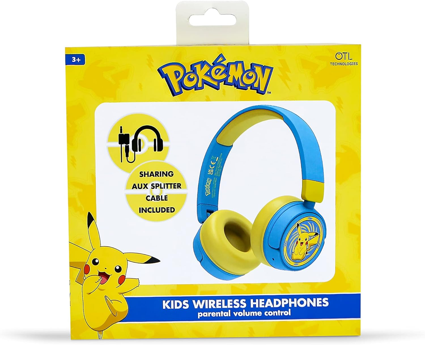 OTL Pokemon Pikachu Kids Wireless Headphone