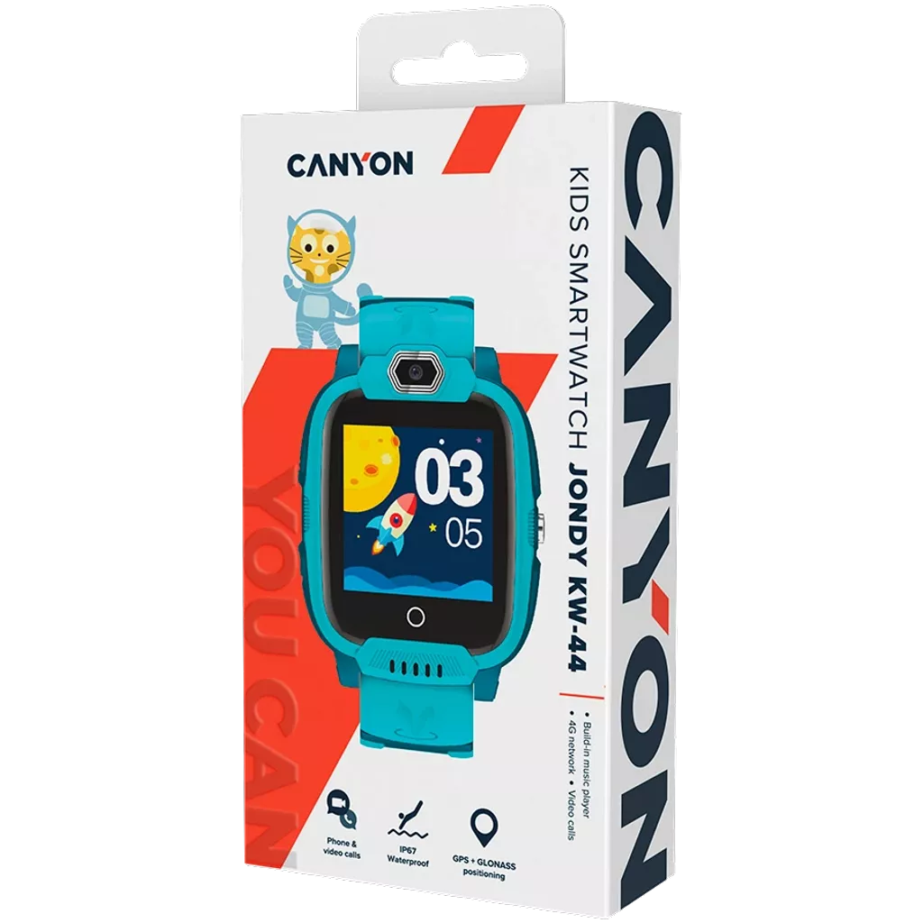 Canyon "Jondy" Kids Watch With GPS (CNE-KW44GB) - Green (Works only with sim-card and active mobile internet)