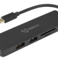 SBOX TCA-51 USB TYPE-C to HDMI/USB-3.0/SD+TF - Black