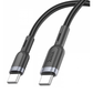 Hoco U117 Type-C to Type-C 60W charging data cable Black