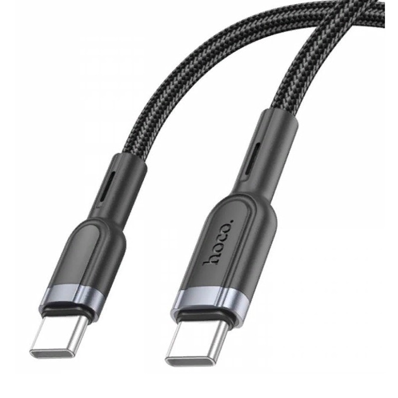 Hoco U117 Type-C to Type-C 60W charging data cable Black