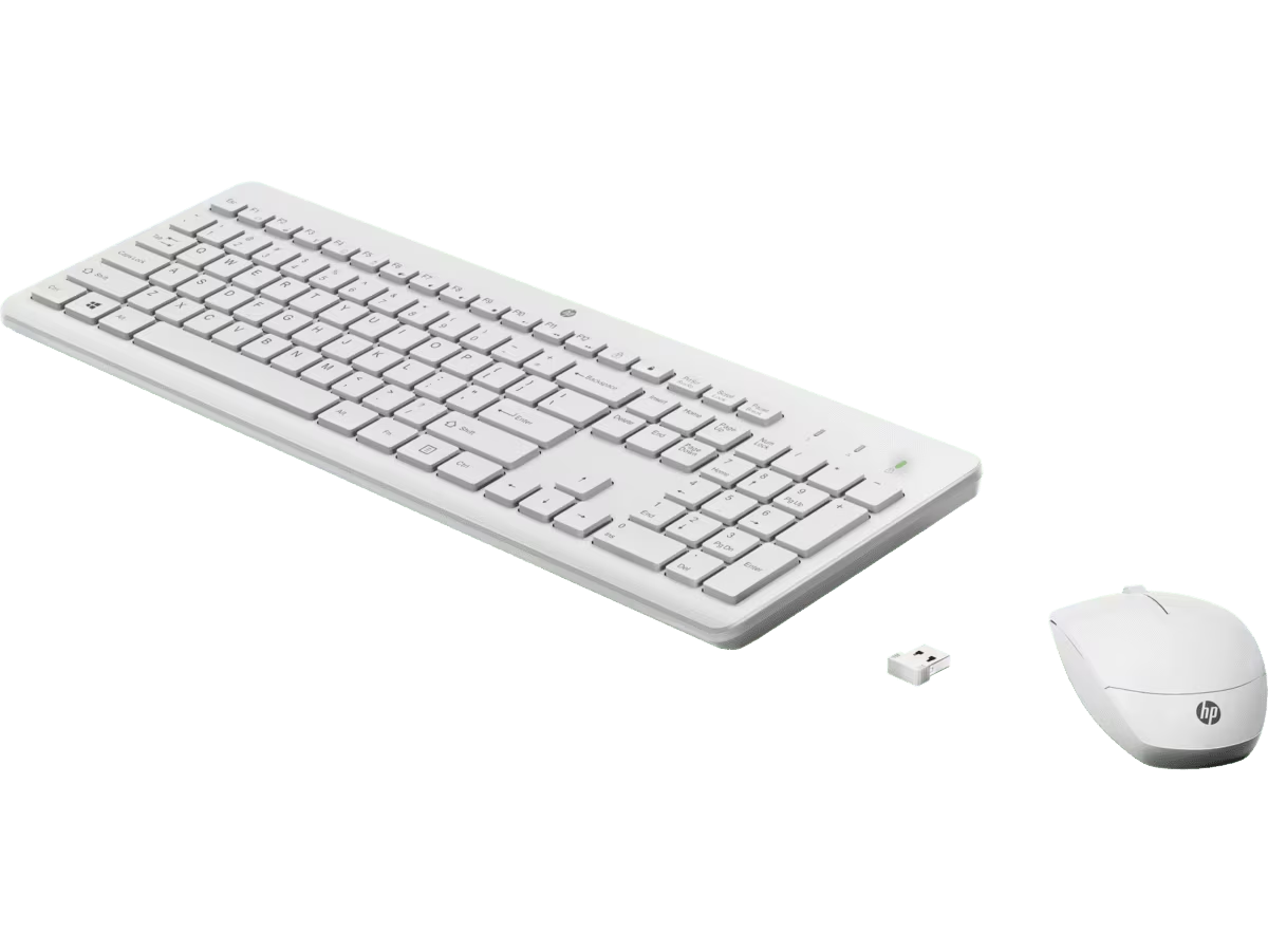 HP 230 Wireless Mouse and Keyboard (3L1F0AA) - White