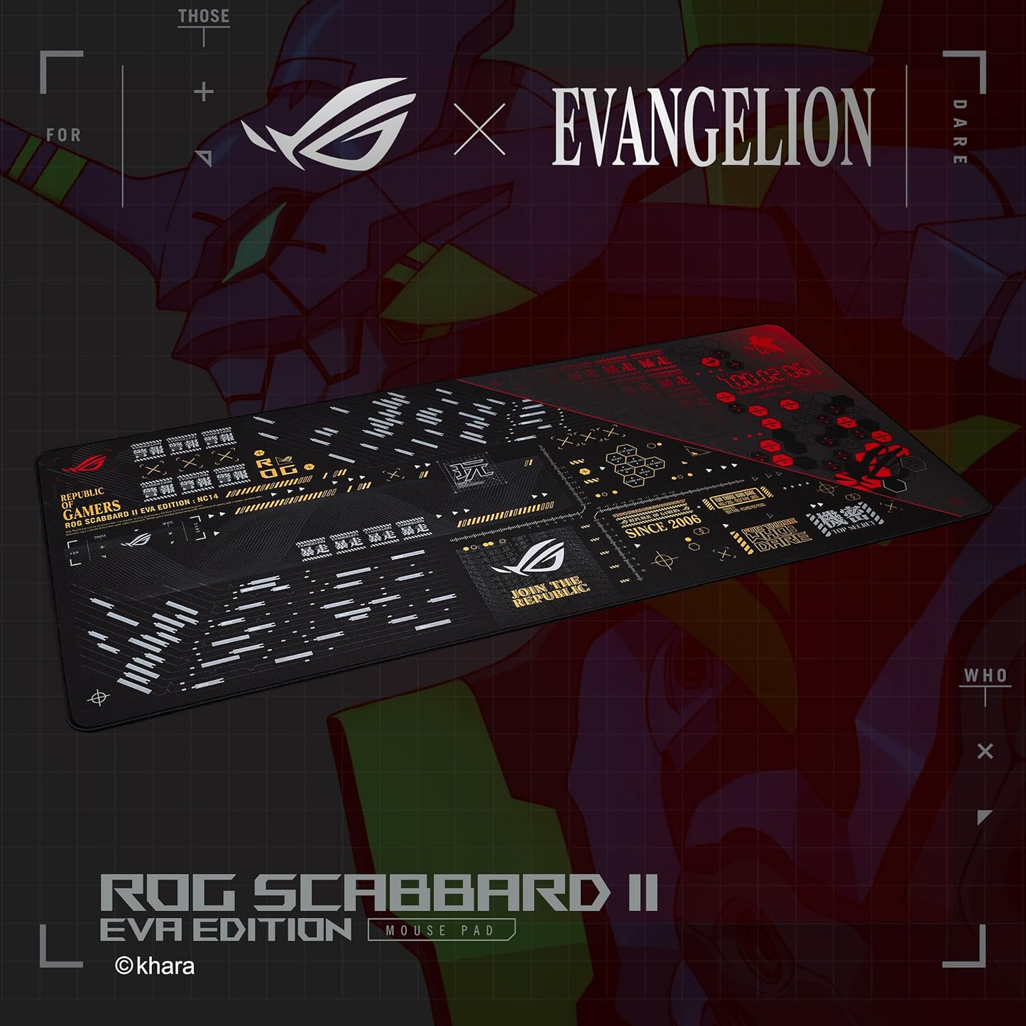 Asus ROG Scabbard II EVA Edition Mousepad (90MP02R0-BPUA00)