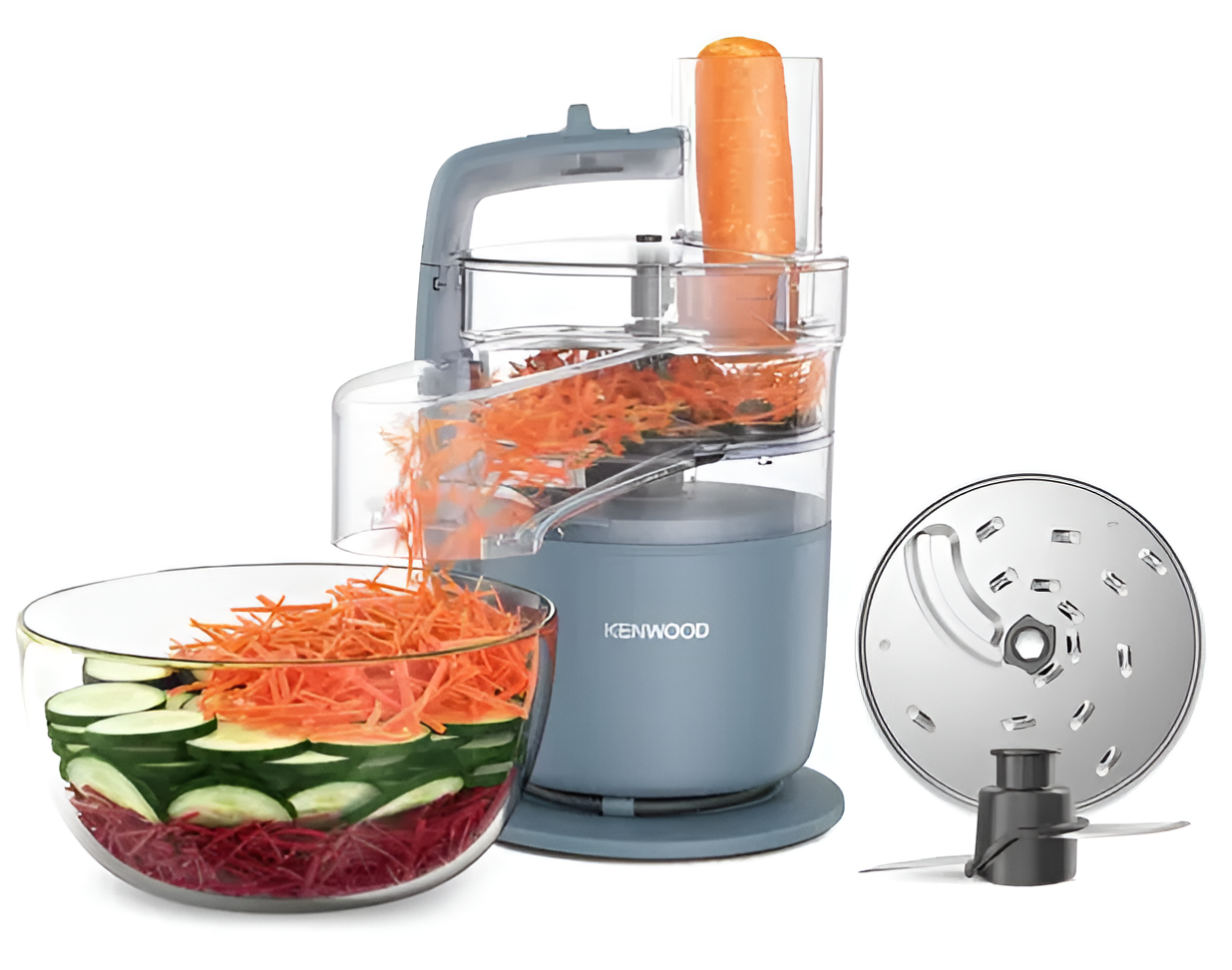 Kenwood FDP22.000GY FP MultiPro Go Super Compact Food Processor