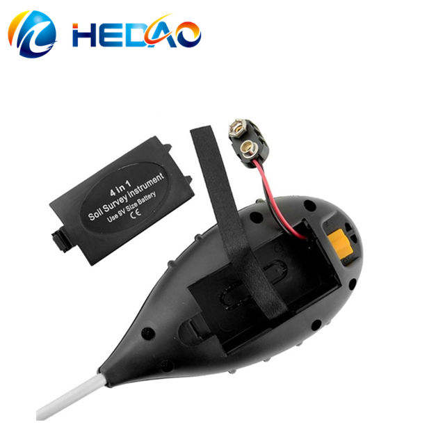 მზის სხივის სიგრძის და სიხშირის, ნიადაგის მჟავიანობის, ტემპერატურის საზომი ხელსაწყო ელემენტზე