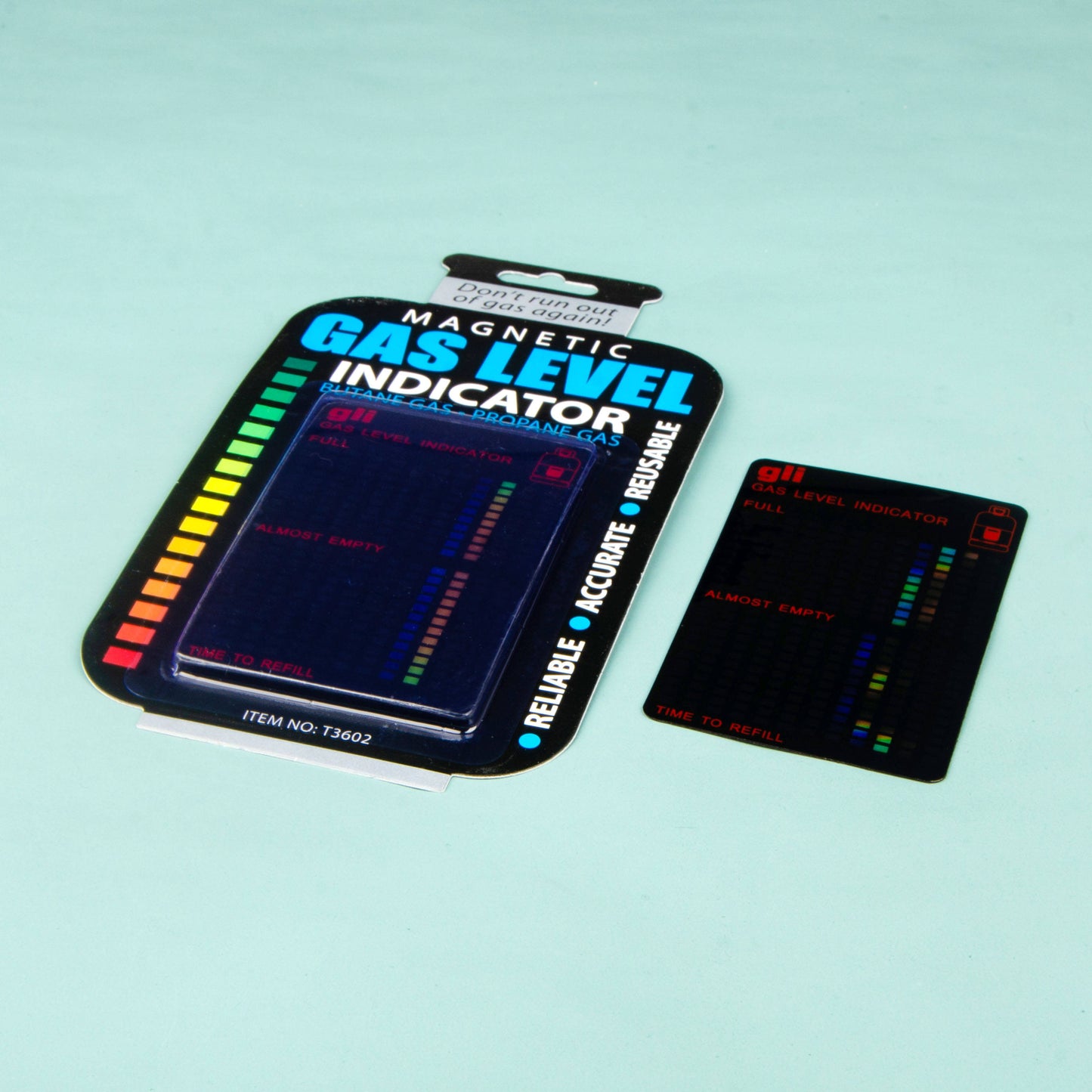 პროპანი გაზის ბალონის ტემპერატურის და დონის საზომი ინდიკატორი