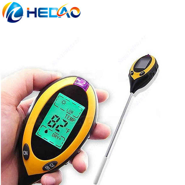 მზის სხივის სიგრძის და სიხშირის, ნიადაგის მჟავიანობის, ტემპერატურის საზომი ხელსაწყო ელემენტზე