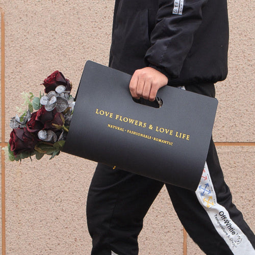 ყვავილების შესაფუთი ჩანთა