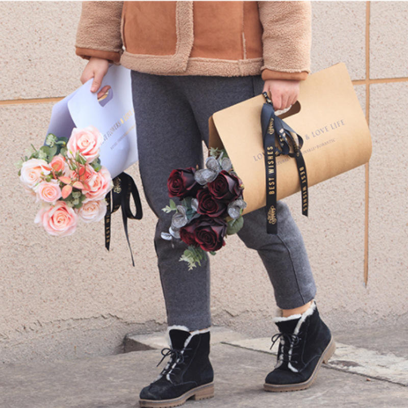 ყვავილების შესაფუთი ჩანთა