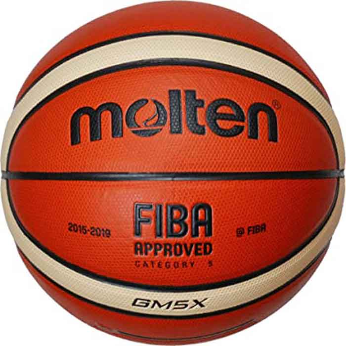 კალათბურთის ბურთი MOLTEN BGM5X FIBA ტოპ სავარჯიშო, სინთ. ტყავი, ზომა 5