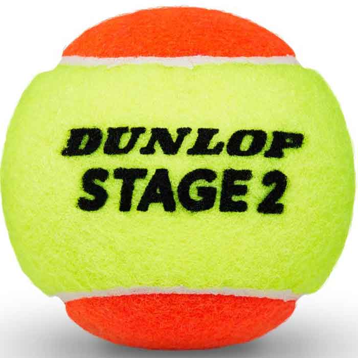 ჩოგბურთის ბურთი 3 ცალი DUNLOP STAGE 2 ORANGE ITF