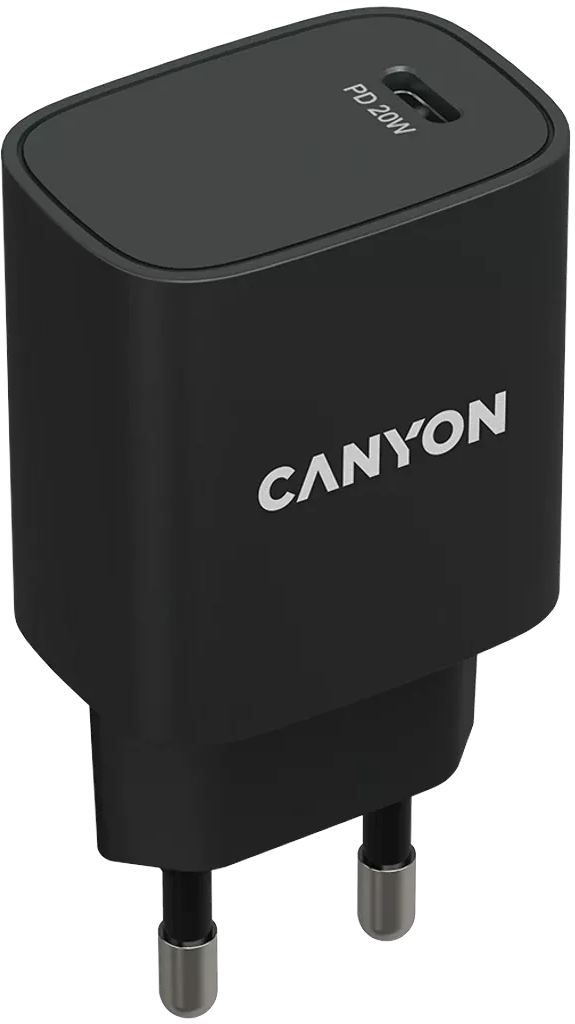 Canyon 20W PD Wall Charge USB-C (CNE-CHA20B02) - Black