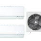 Panasonic Multi-Split System (1xCU-2E18PBD, 2xCS-E9RKDW) (50-60 m2, Inverter)