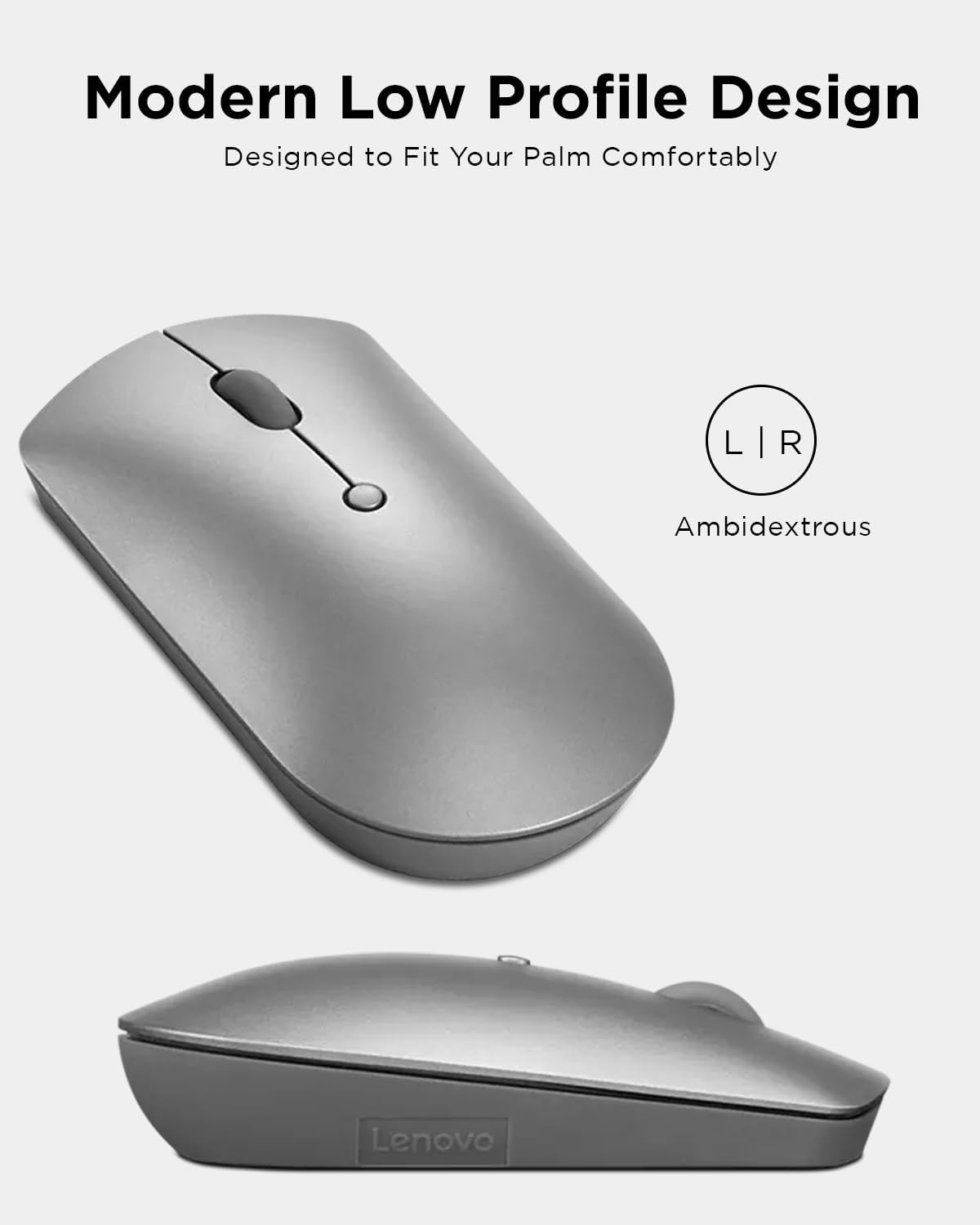 Lenovo 600 Wireless Mouse - Grey