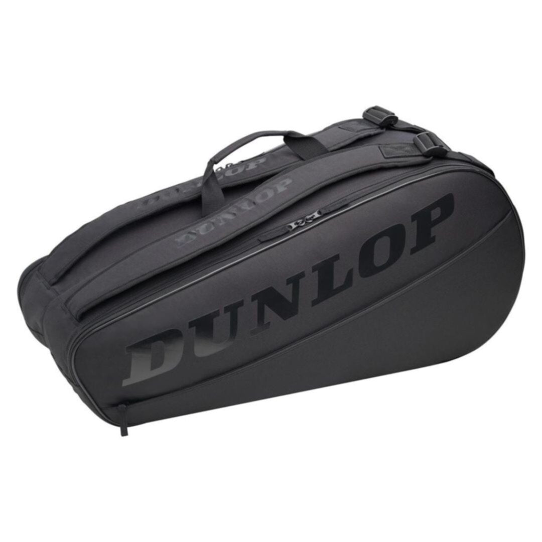 ჩოგბურთის ჩანთა DUNLOP CX CLUB 6 ჩოგნისთვის (შავი)BLACK/BLACK