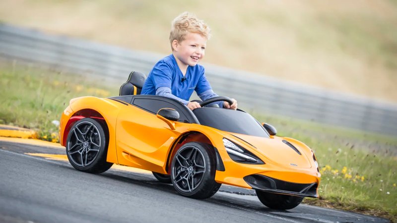 ბავშვის ელექტრო მანქანა MCLAREN 720S YELLOW - ბიგმარტი