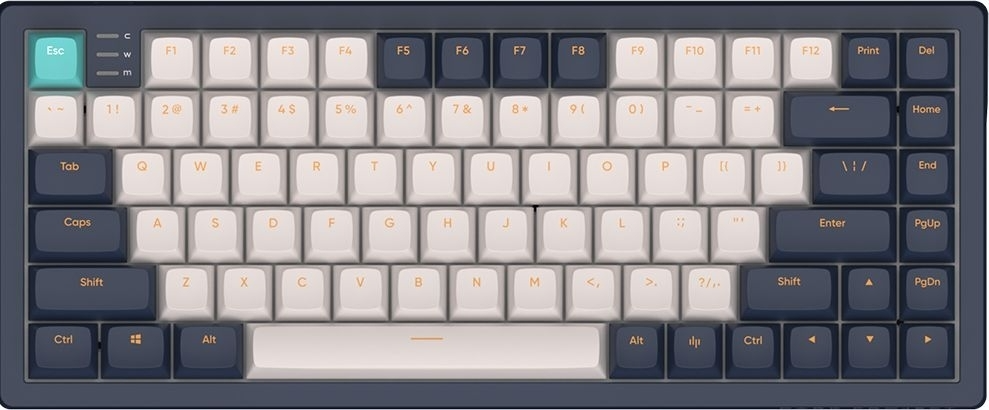 Dark Project KD83A Ivory Navy Blue RGB ANSI Layout EN