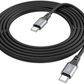 Hoco X92 Honest 60W Silicone Charging Data Cable Type-C to Type-C (3M) - Black