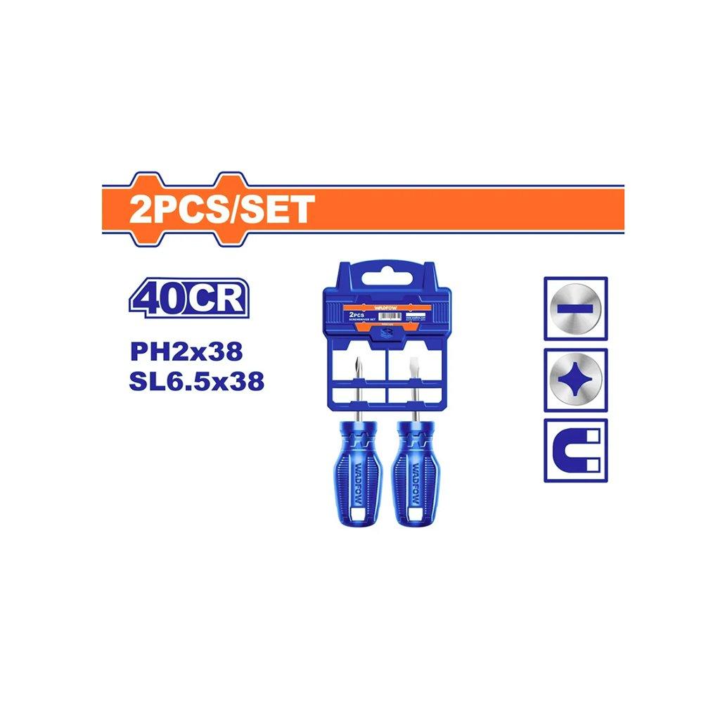 სახრახნისების 2-იანი კომპლექტი (6.5X38მმ, PH2X38მმ) (WSS2202) WADFOW - ბიგმარტი
