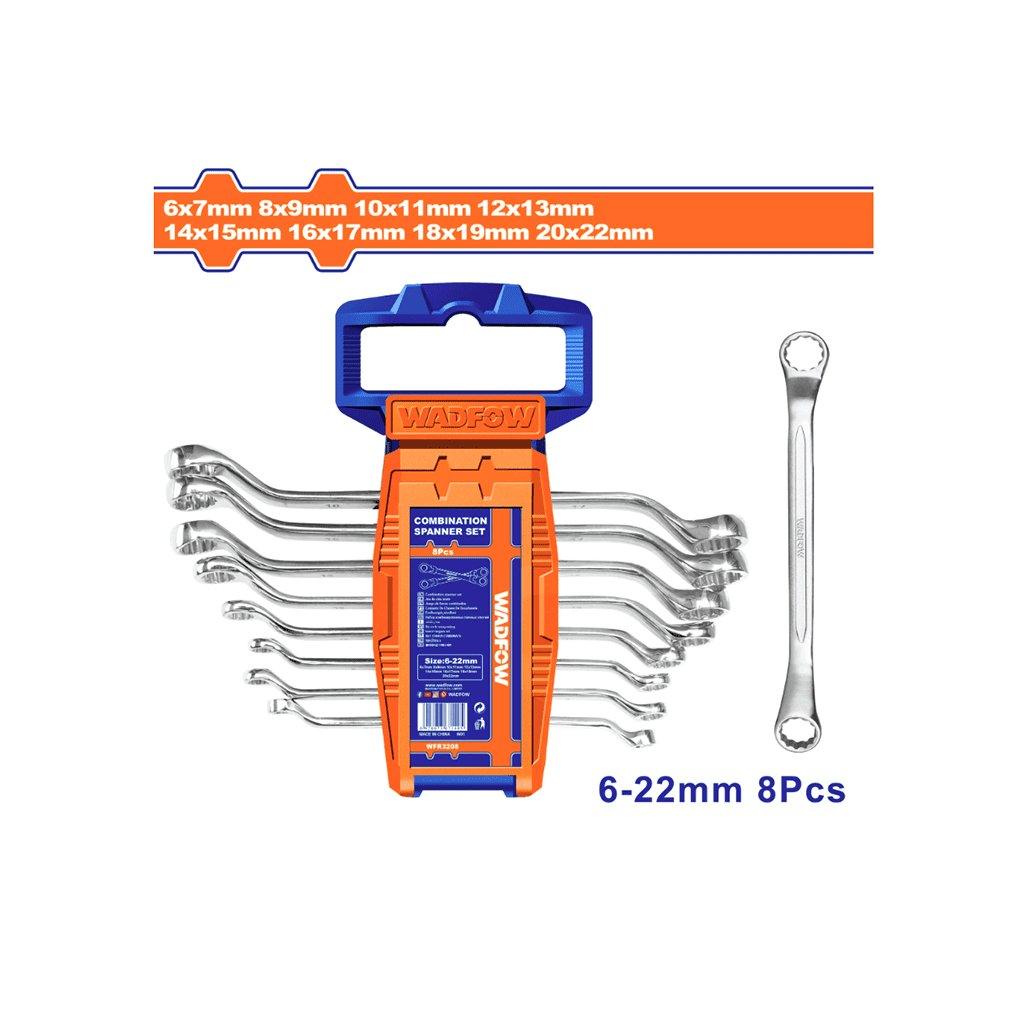 ქანჩის გასაღების 8 ც-ნი ნაკრები 6-22მმ (WFR3208) WADFOW - ბიგმარტი