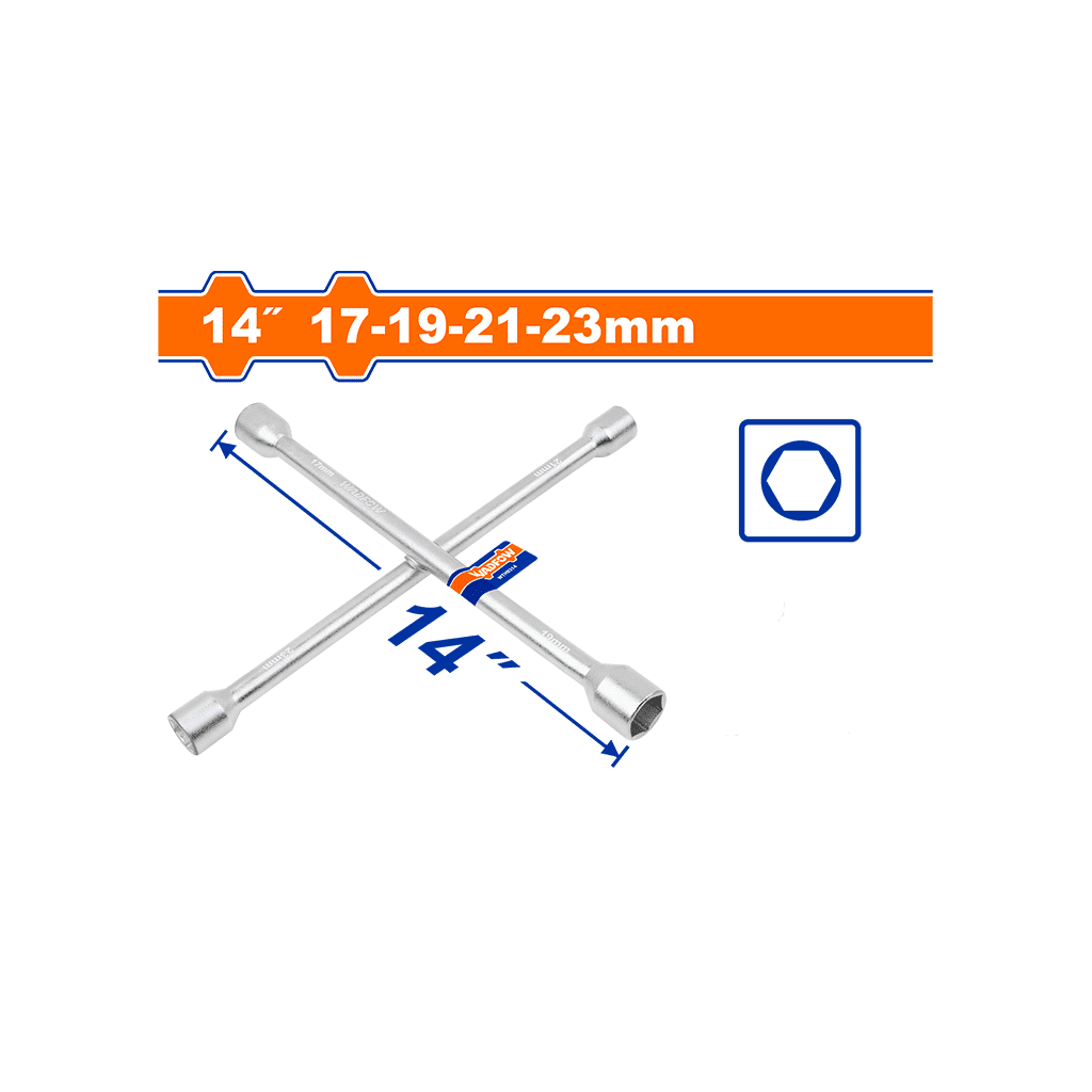 ქანჩის მოსახსნელი ჯვარედინა 17X19X21X23 მმ (WTH8314) WADFOW - ბიგმარტი