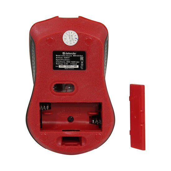 მაუსი Defender Accura MM-935 red - ბიგმარტი